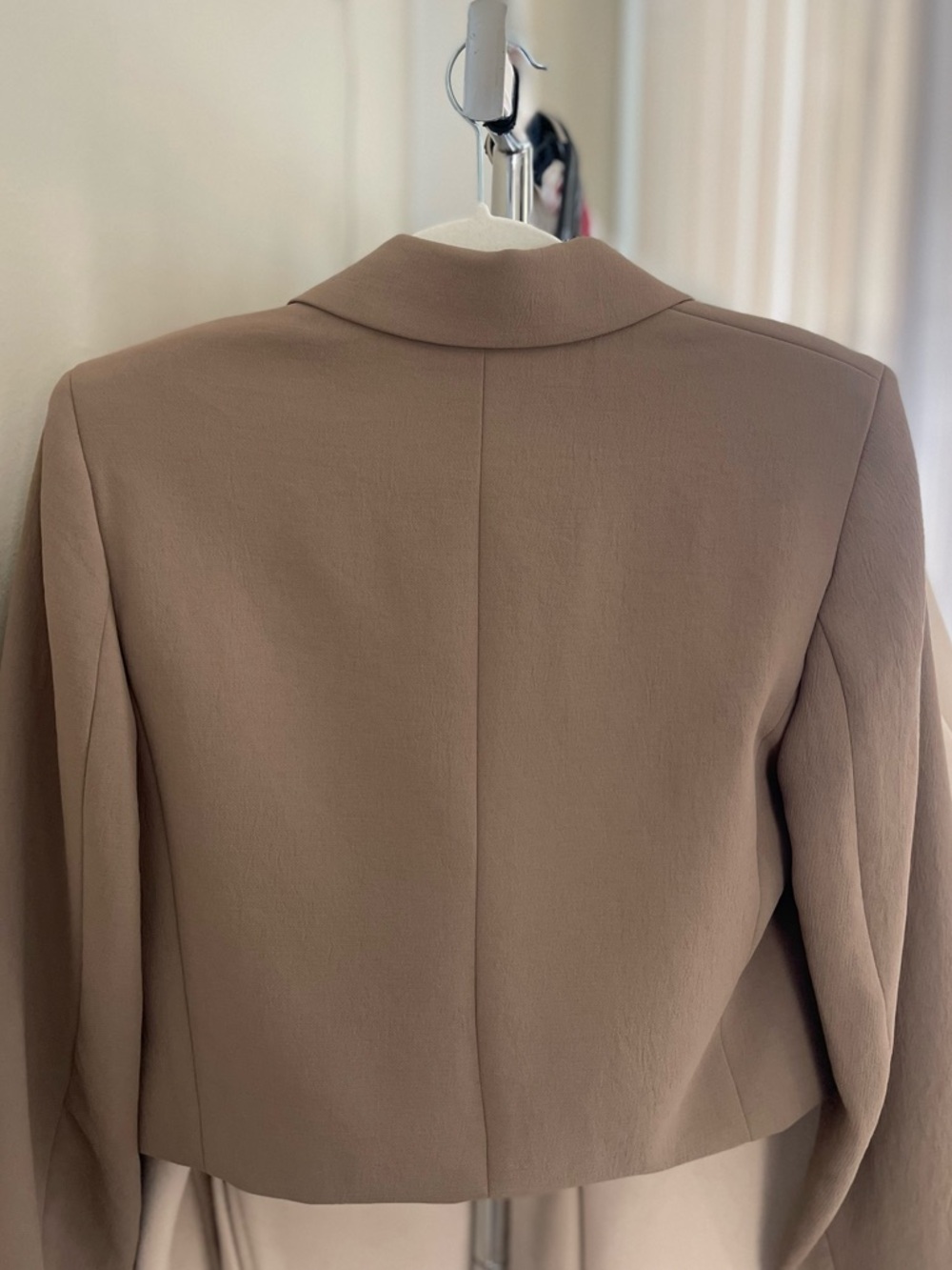 Aritzia- Wilfred Cropped Blazer in Taupe Brown - Picture 3 of 3